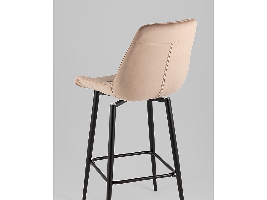 Стул барный Флекс с поворотным механизмом велюр капучино