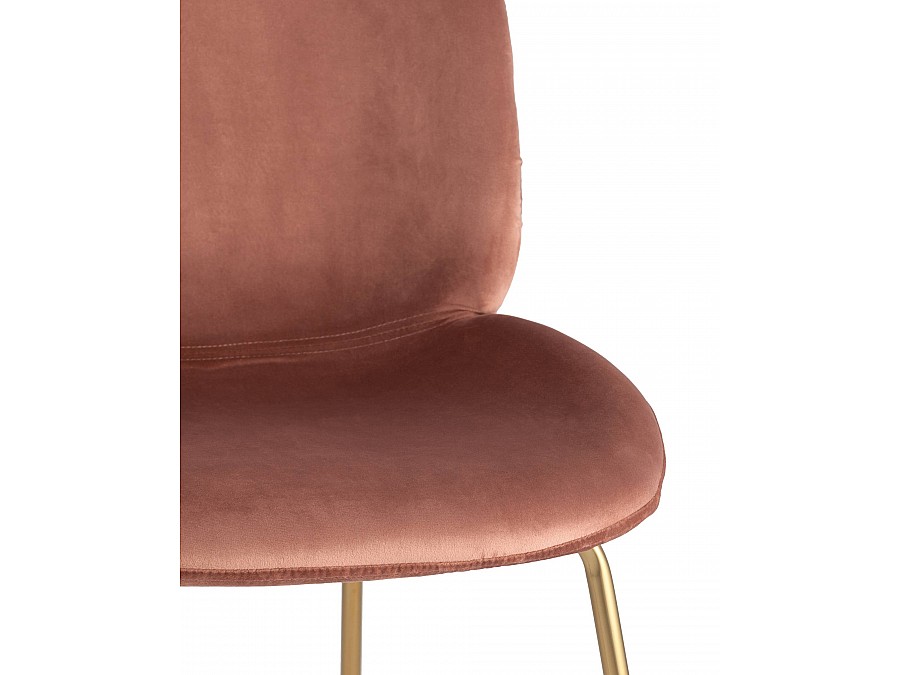 Стул барный Beetle со спинкой пудровый