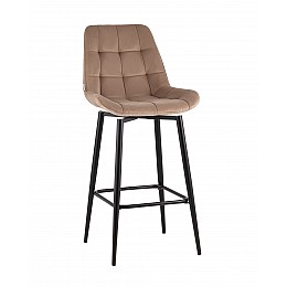Стул барный Флекс с поворотным механизмом велюр капучино