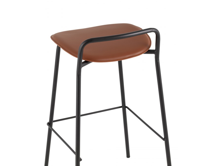 Стул барный Mantis экокожа коричневый