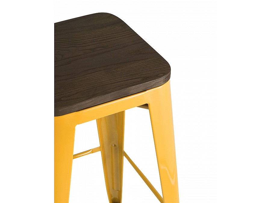 Стул барный TOLIX WOOD желтый