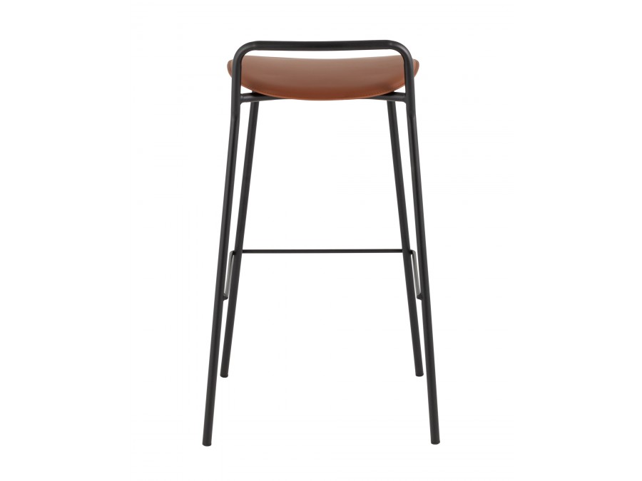 Стул барный Mantis экокожа коричневый