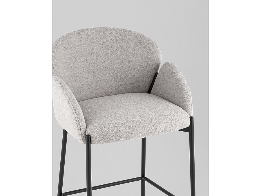 Стул барный Melia светло-серый