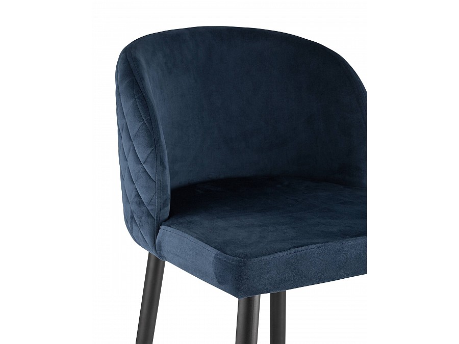 Стул барный Оскар велюр сине-зеленый