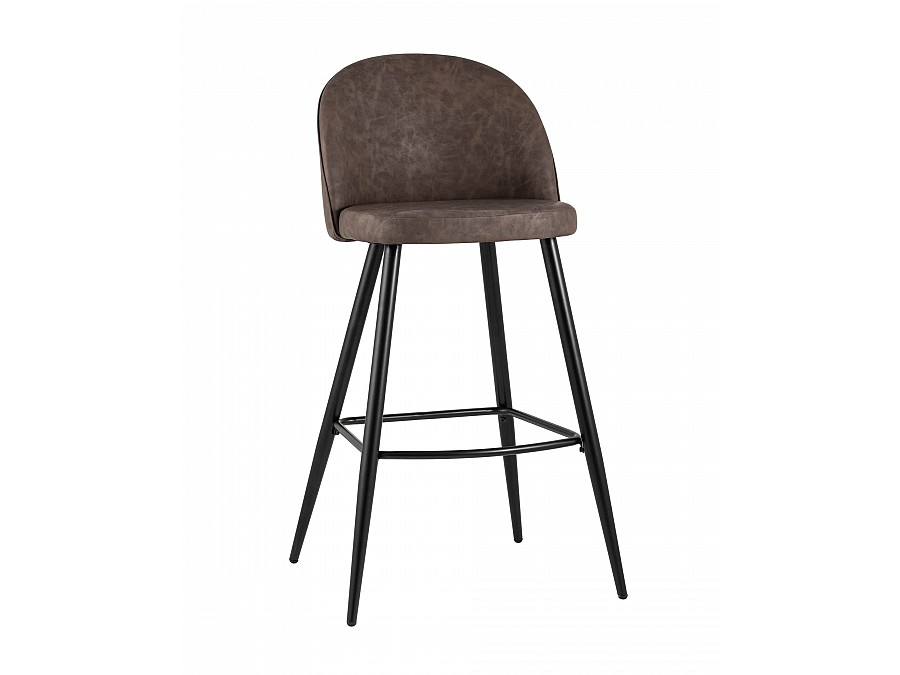 Стул барный Лион коричневая экокожа