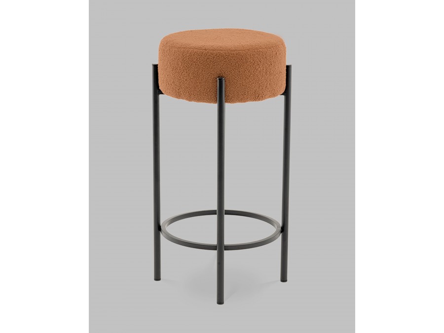 Стул барный Беккет букле терракотовый