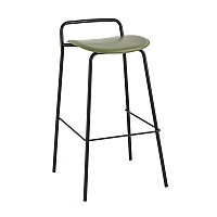 Стул барный Mantis экокожа зеленый