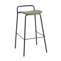 Стул барный Mantis экокожа зеленый