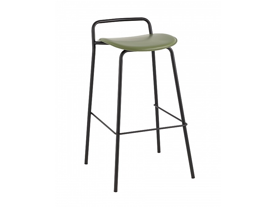 Стул барный Mantis экокожа зеленый