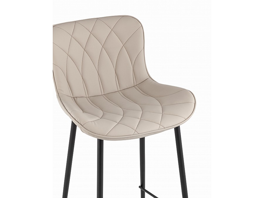 Стул барный Vault экокожа серый