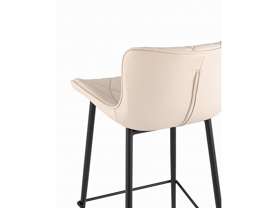 Стул барный Vault экокожа светло-серый