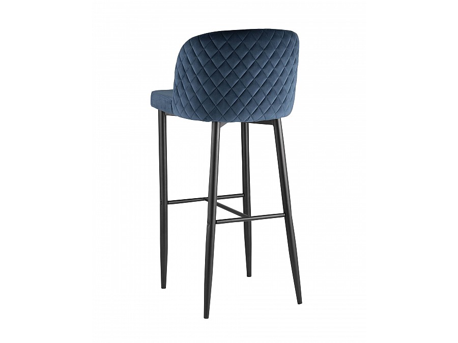 Стул барный Оскар велюр сине-зеленый