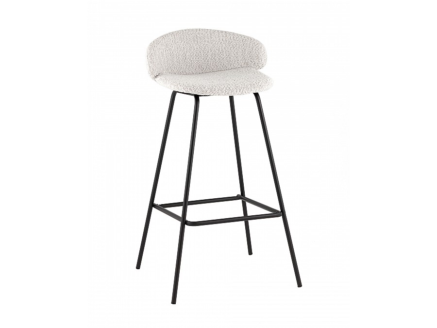 Стул барный Nita букле светло-серый