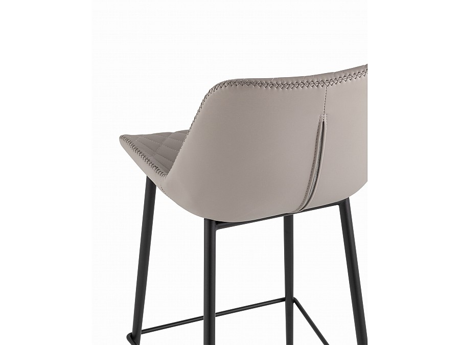 Стул барный Arch экокожа серый