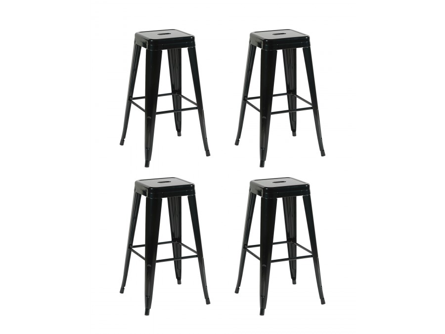 Стул барный TOLIX черный глянцевый KD 4 шт.