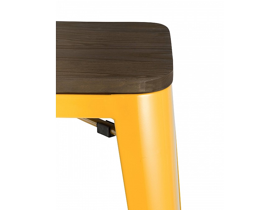 Стул барный TOLIX WOOD желтый