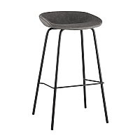 Стул барный Beetle Lite PU серый