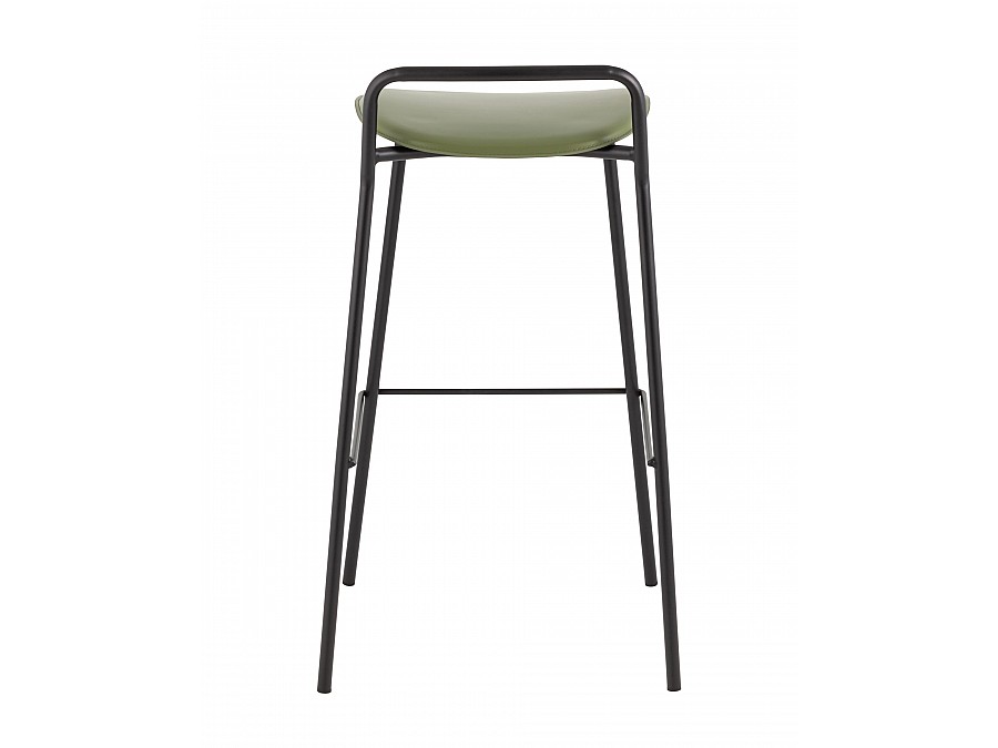 Стул барный Mantis экокожа зеленый