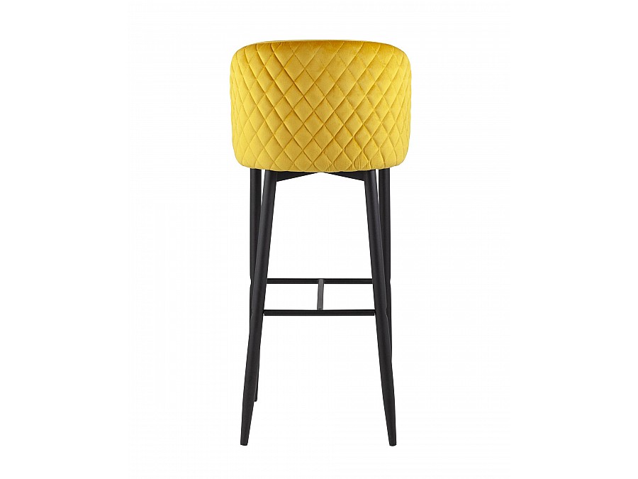 Стул барный Оскар велюр оранжевый