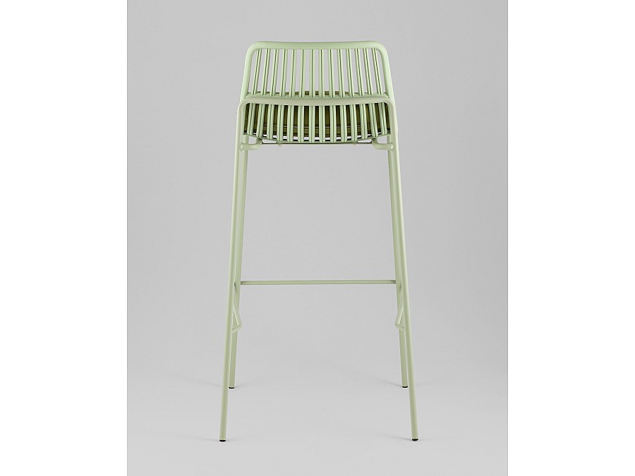 Стул барный Louran с подушкой зелёный