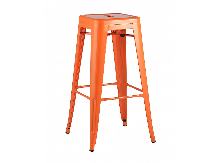 Стул барный TOLIX оранжевый глянцевый