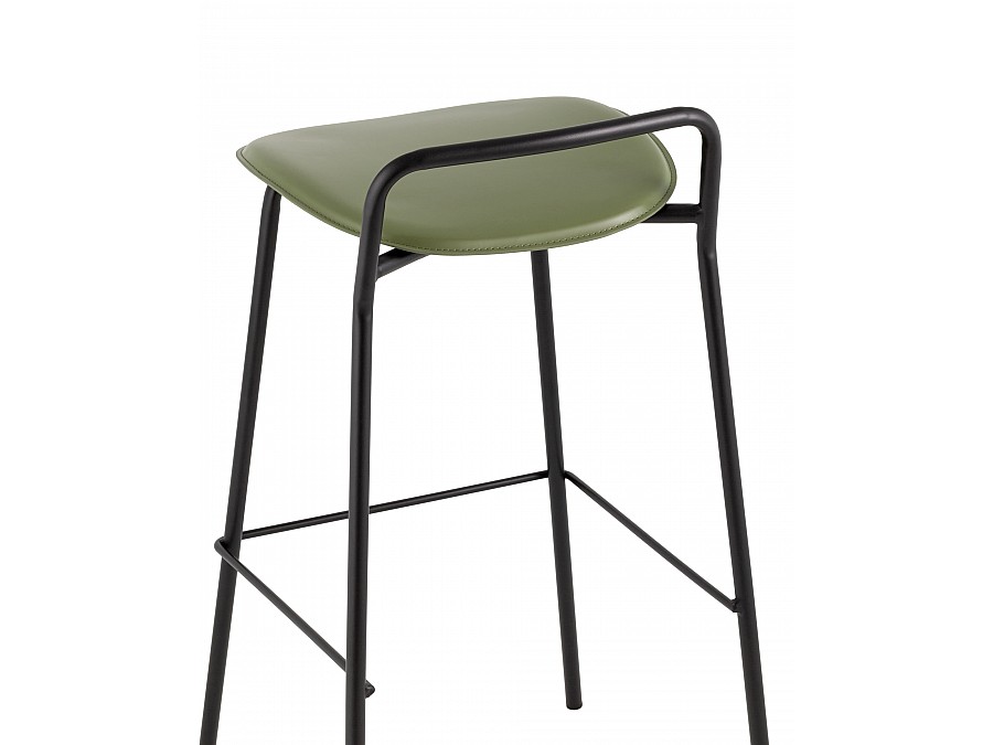 Стул барный Mantis экокожа зеленый