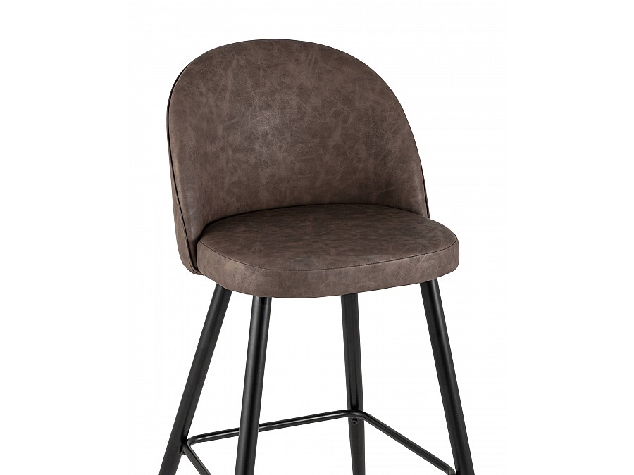 Стул барный Лион коричневая экокожа