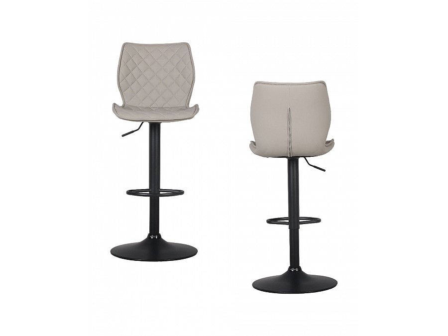 Стул барный Dome экокожа серый 2 шт