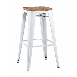 Стул барный TOLIX WOOD белый глянцевый