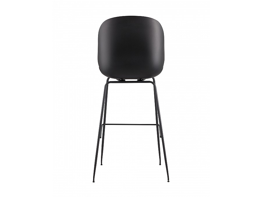 Стул барный Beetle PU со спинкой серый