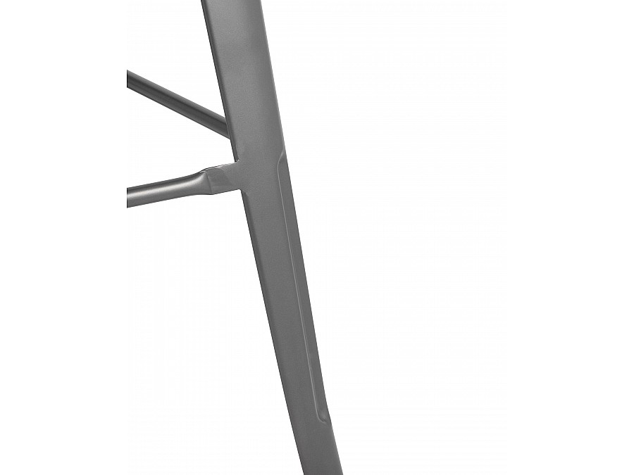 Стул барный TOLIX серебристый матовый