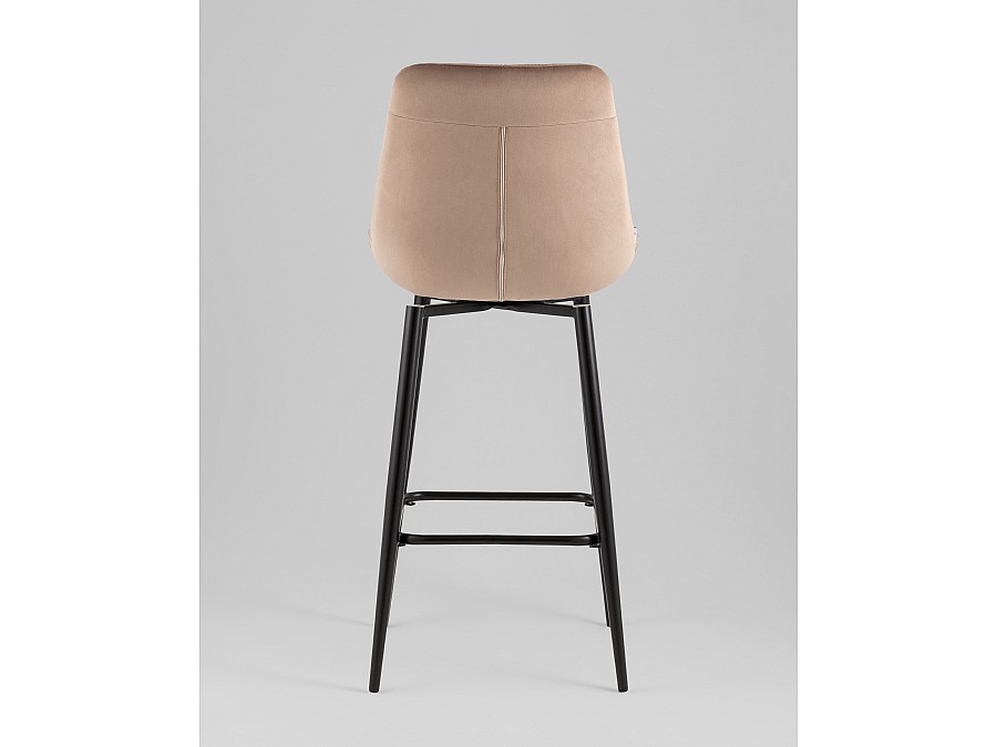 Стул барный Флекс с поворотным механизмом велюр капучино