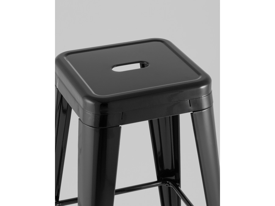 Стул барный TOLIX черный глянцевый KD