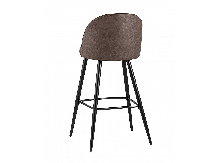 Стул барный Лион коричневая экокожа