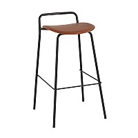 Стул барный Mantis экокожа коричневый