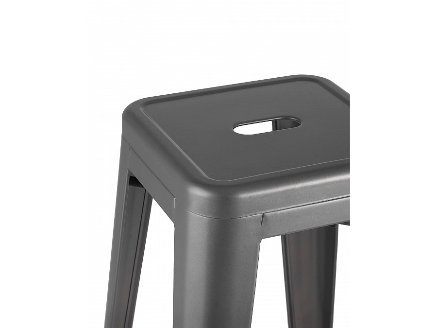 Стул барный TOLIX серебристый матовый