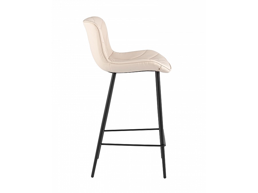 Стул барный Vault экокожа светло-серый