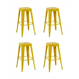 Стул барный TOLIX желтый глянцевый KD 4 шт.