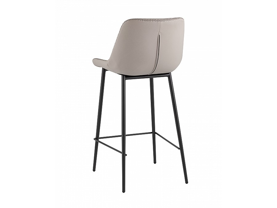 Стул барный Arch экокожа серый