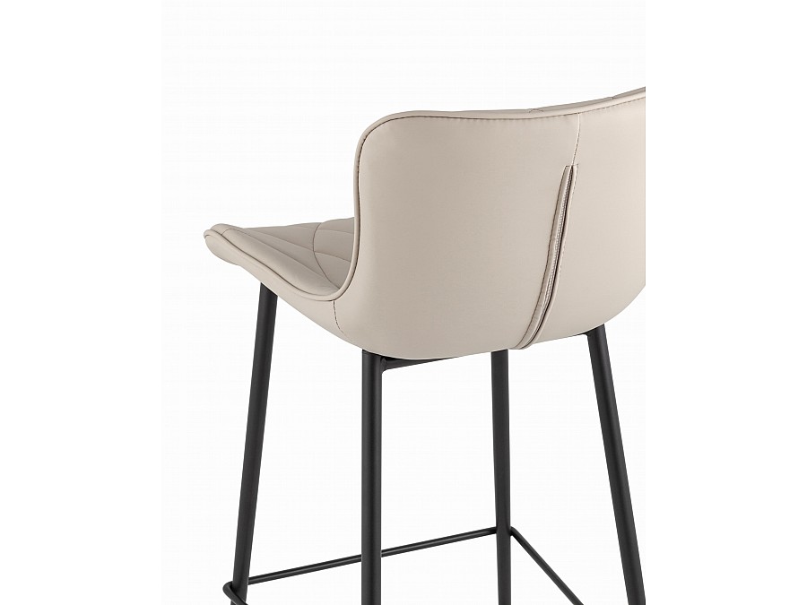 Стул барный Vault экокожа серый