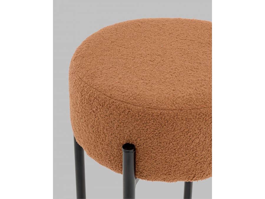 Стул барный Беккет букле терракотовый