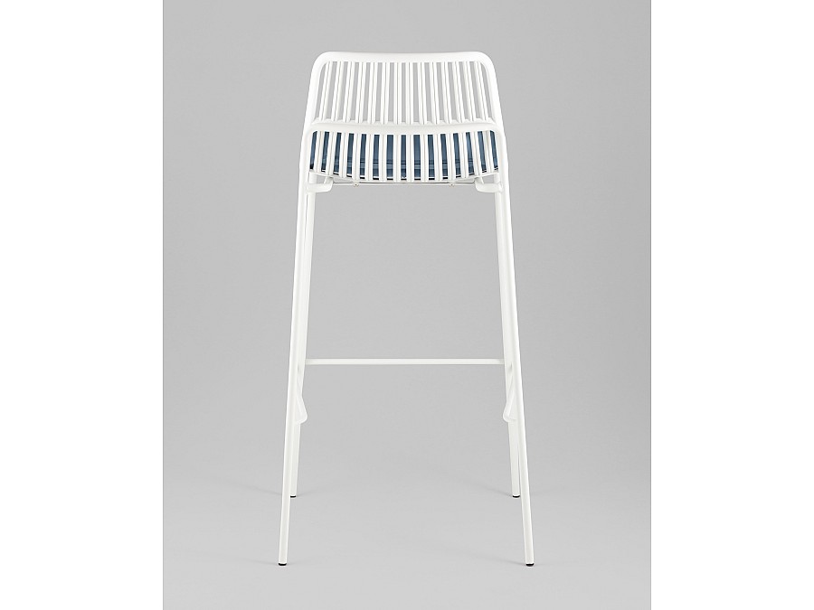 Стул барный Louran с подушкой белый