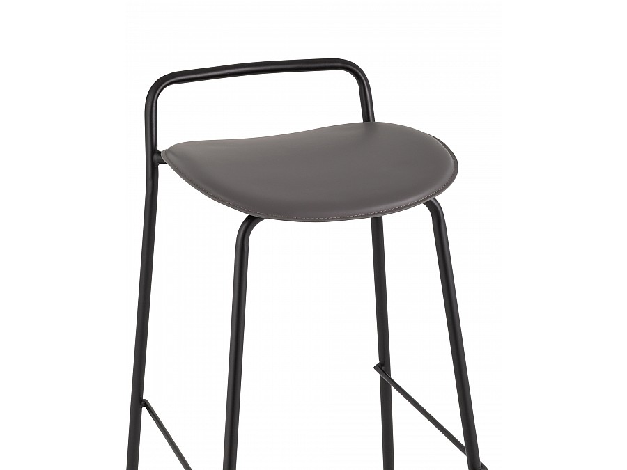 Стул барный Mantis экокожа темно-серый