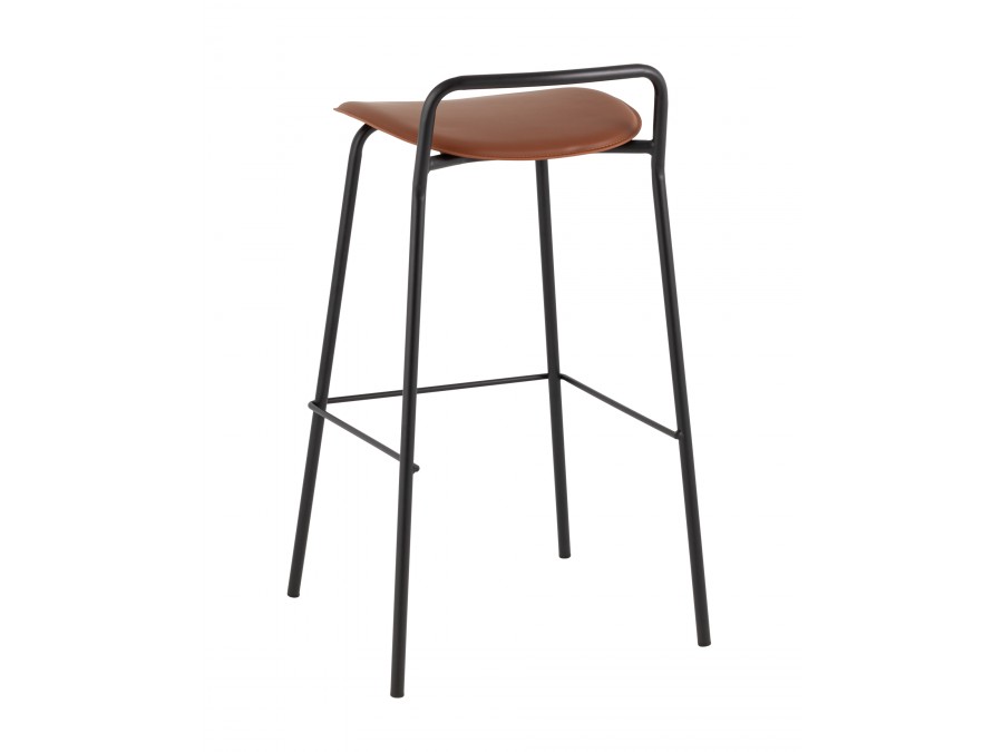 Стул барный Mantis экокожа коричневый
