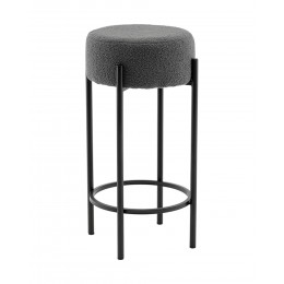 Стул барный Беккет букле темно-серый