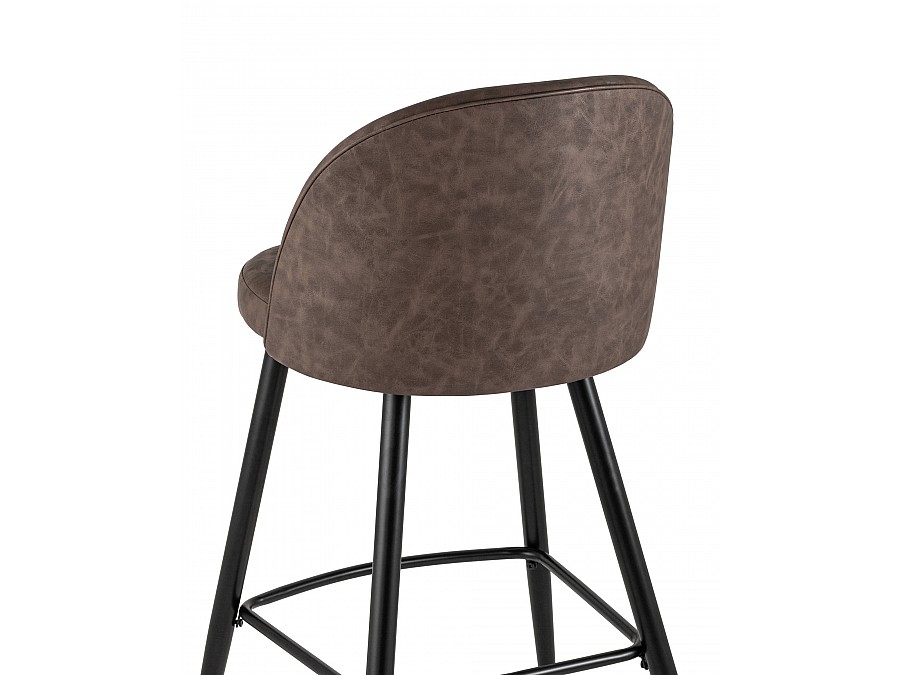 Стул барный Лион коричневая экокожа