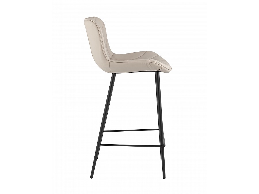 Стул барный Vault экокожа серый