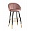 Стул барный Наоми велюр розовый