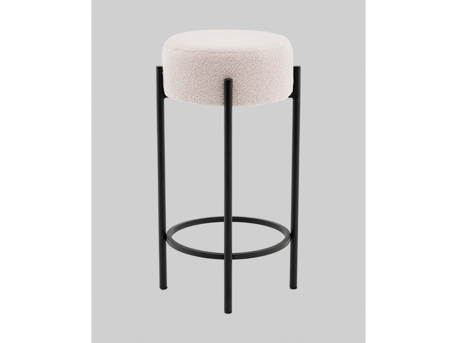 Стул барный Беккет букле бежевый