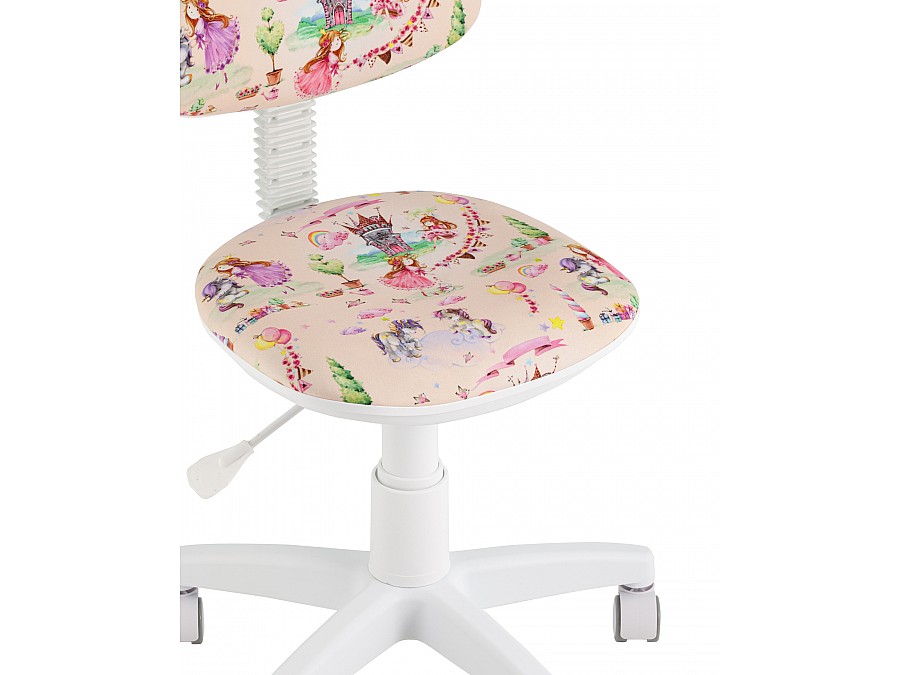 Кресло компьютерное детское УМКА Princesski пластик белый